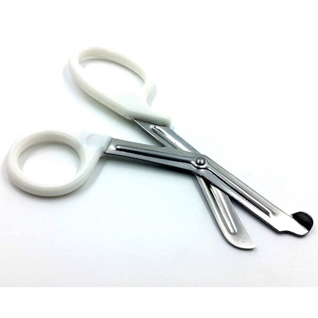 A2Z Scilab White Handle with Stainless Steel Blades Trauma Shears 7.25" A2Z-ZR188